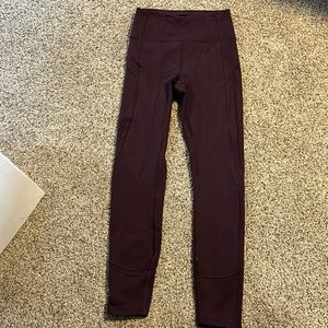 Lululemon Align 4 Maroon
